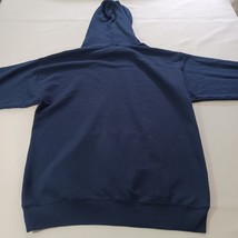 Hanes EcoSmart Men's Blue Cotton Blend Drawstring Pullover Hooded Sweatshirt L image 11