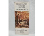 Vintage Rensselaer County New York Highway Map With Scenic And Historic ... - £37.14 GBP