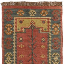 Wool Jute Kilim Rugs Runner Carpet Dhurrie Nordic Navajo Handmade Hallway Accent - £52.38 GBP+