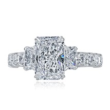 3 Pierre Radiant Coupe Igi 2.05 CT D-VS1 Labo Grown Anneau Fiançailles D... - $2,159.62