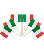 1000 Italian Italy Flag 2.5&#39;&#39; Mini-toothpicks (10x 100 ct packs) - £17.36 GBP