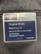 NWT Dockers Classic Fit Original Khaki Pleated Pants Men’s Size 38x38 Gray - $24.75