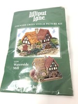 Anchor Lilliput Lane Waterside Mill Counted Cross Stitch Picture Kit  LL04 Vtg - £26.91 GBP