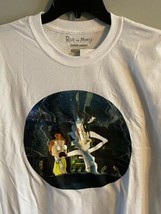 Rick and Morty Shirt Drunk Glitch Time Travel Circle Men&#39;s XL Extra Large - $14.84