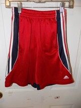 Adidas Red Shorts W/Pockets Size L Boy&#39;s - £10.89 GBP