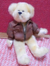 TY Beanie Baby - Baron the Bear, 8&quot; Leather Bomber Jacket, w/ERRORS, Old Vintage - £47.22 GBP