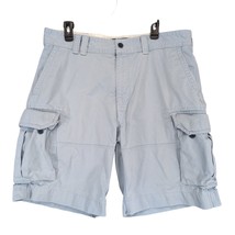 Vtg Polo Ralph Lauren Men&#39;s 38x10 Cargo Shorts Light Blue Y2K Preppy Out... - $40.00