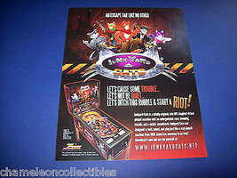 JUNK YARD CATS Original Virtual Pinball Flyer Vintage Promo Game Artwork 2012 - £19.13 GBP