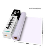 HTVRONT HTV Vinyl Rolls Heat Transfer Vinyl - 12&quot; x 30ft White HTV Vinyl - $17.26 CAD
