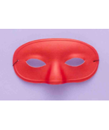 Red Satin Domino Masquerade Venetian Eye Mask Adult Costume Accessory On... - €8,34 EUR