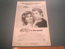 Movie Press Book 1978 GREASE is the word 24 pages AD PAD [Z106c] - £49.06 GBP