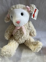 Vtg Wang&#39;s International Lamb Sheep Jointed jointed Plush Stuffed 10&quot; NEW  Tags - £13.29 GBP