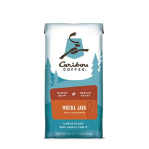 2 Bags of Caribou Coffee Mocha Java Whole Bean Medium Roast Coffee 16oz Bags - $34.99