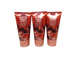 3 Bath &amp; Body Works Travel Size Body Cream WINTER CNDY APPLE  Set of 3 - $15.95