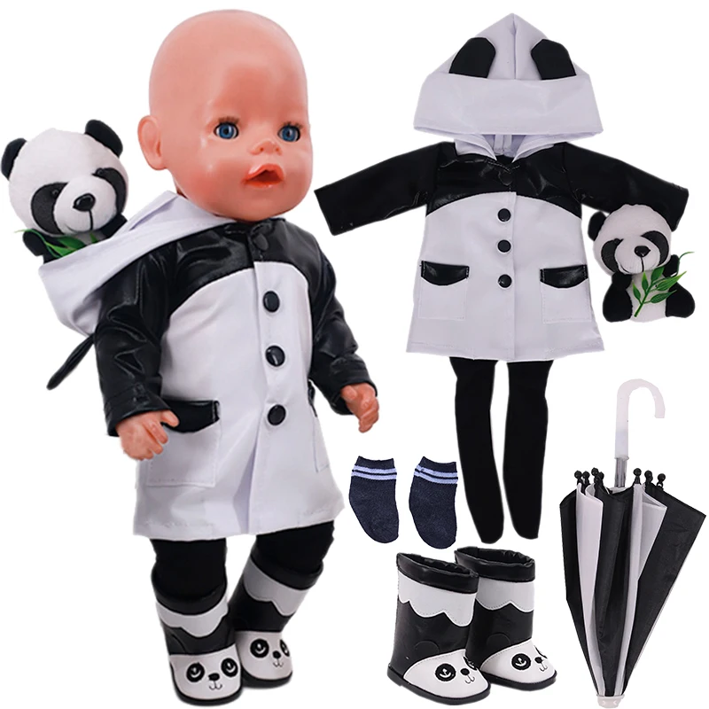 Panda Serie Doll Dress Clothes Accessories For 18 Inch American&amp;43CM Reborn Baby - £6.83 GBP+