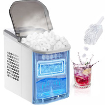 33LBS/24Hrs Countertop Ice Maker Machine Handle 9 Cubes Ready 6 Mins Sel... - £143.51 GBP