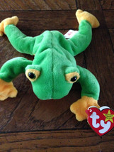 TY Original Beanie Baby SMOOCHY The Frog 1997 Retired 8.5&quot; Unstamped Rare - £4.62 GBP
