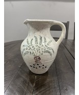 Royal Haeger Ceramic Pitcher Speckled Floral Flowers 180-99 2004 - $39.59