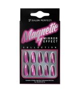 Salon Perfect Magnetic Mirror Effect Pink Glue-on Nail Set, Qty 30 - $16.95