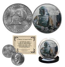 BOBA FETT - STAR WARS Officially Licensed 1976 Eisenhower IKE Dollar U.S... - £9.71 GBP