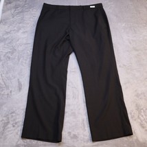 Perry Ellis Pants Mens 38x30 Black Chino Casual Preppy Dress Slacks Office Work - $24.63