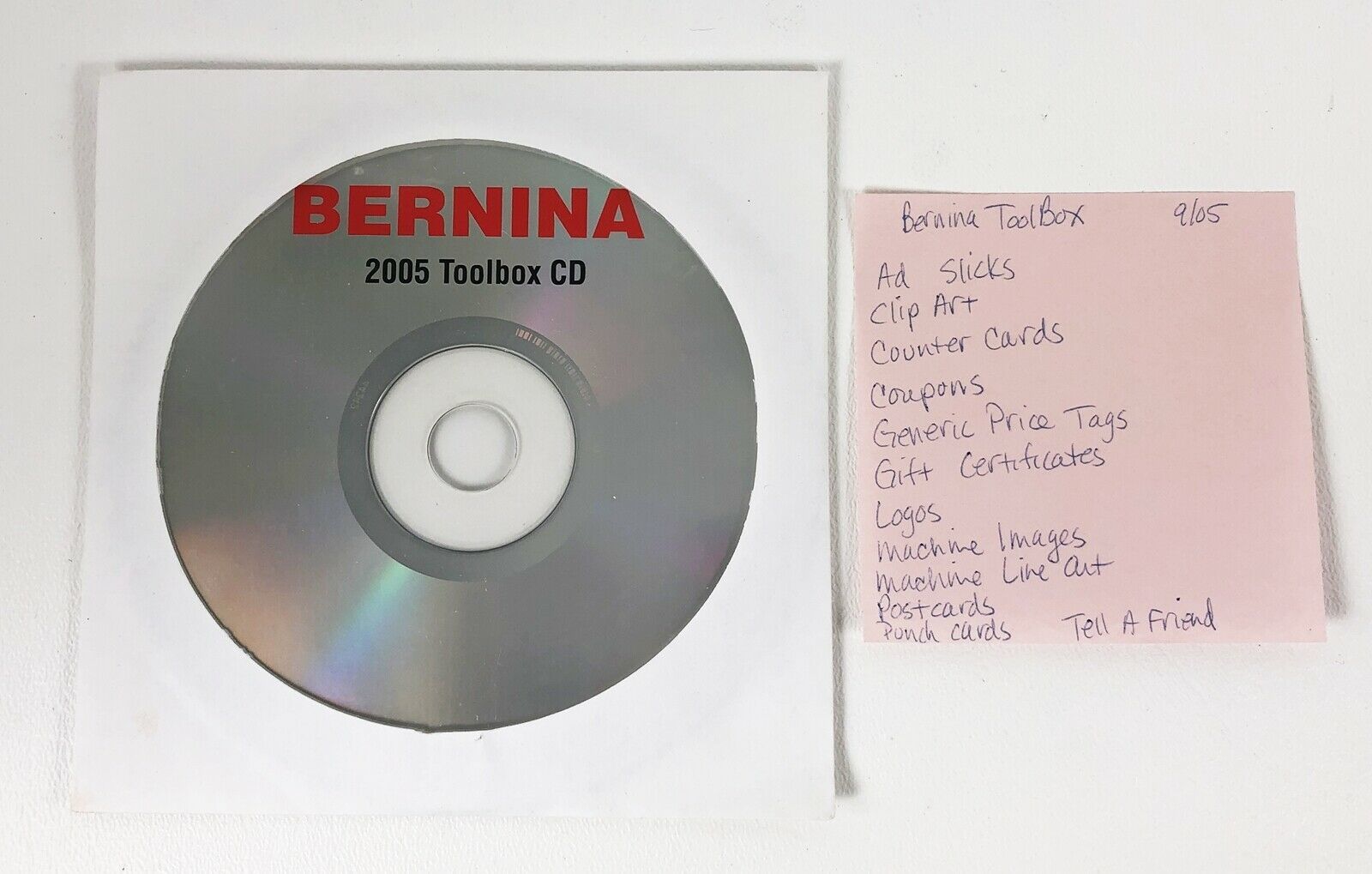 Bernina Dealer CD TOOLBOX 2005 Tool Box Disk Only - $24.70