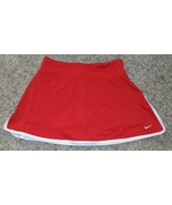 Womens Skort Nike Tennis Dri-Fit Athletic Pull On Elastic Waist Red Skir... - £17.99 GBP