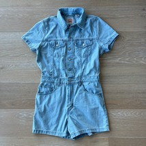 Levi&#39;s Women&#39;s Cotton Type III Denim Shorts Romper Medium - $23.99