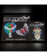 Put-Ons Sequin Patches Pins 3ea Removable Vintage NWT - $19.68