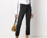J BRAND Damen Jeans Selena Kurz Geschnittene Denim Grau Größe 26W JB002868  - £70.54 GBP