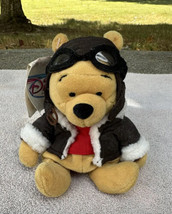 Disney Store - Pilot Pooh - Mini Bean Bag Plush Winnie the Pooh 6” Bombe... - £7.12 GBP
