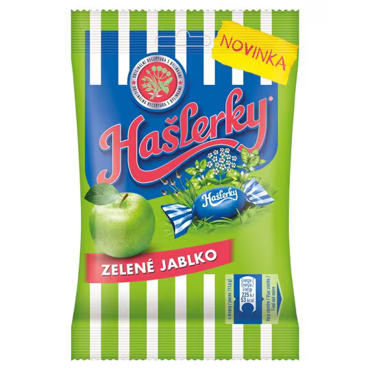 Haslerky herbal drops/ candies : GREEN APPLE flavor 90g - FREE SHIPPING - $8.90