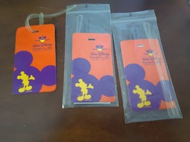 Disney Magic Kingdom Luggage Tags Club Mickey Mouse Lot Of 3 - £14.82 GBP