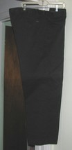 Men&#39;s Black Cotton PANTS Size 46 x 32 Haggar - $15.00