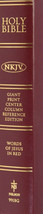 Holy Bible NKJV Giant Print Center Column Reference Edition Nelson 991BG Red - £27.19 GBP