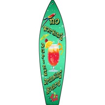 Drinking Hours Novelty Mini Metal Surfboard MSB-051 - £13.33 GBP
