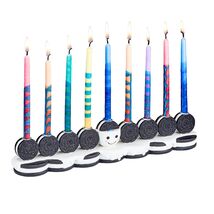 Rite Lite Hanukkah Cookies Menorah Adorable Chanukah Candle Holder Hand-... - $41.57