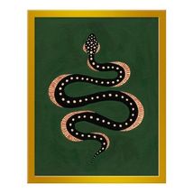 Green Snake Hand Tufted Rug,Cut Pile Rug,Area Rug,Custom Rug,Soft Rugs,Size 5X8. - £147.08 GBP