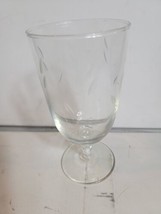 Vintage Princess House Heritage Glass Crystal Footed Cup VTG Etched - $19.10