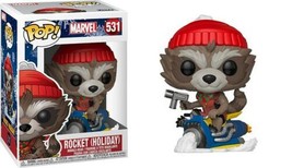 Marvel Comics Holiday Rocket Raccoon Vinyl POP Figure Toy #531 FUNKO NEW NIB - £6.87 GBP