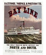 3849 Bay Line North &amp; South Vintage Poster.Room wall art design.Art Decor - $302.13 MXN+