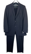 Montreal S Cohen Zanardi Pure Wool 2PC Suit Blue Blazer Size 46T &amp; Pants 40W NWT - $522.49