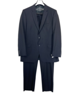 Montreal S Cohen Zanardi Pure Wool 2PC Suit Blue Blazer Size 46T &amp; Pants... - $522.49