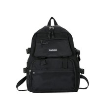 School Solid Color Backpack Women&#39;s Students BackpaFor Girls Korean Fashion Fema - £27.36 GBP
