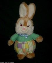 12&quot; VINTAGE 1989 EASTER BLOOMER BUNNY RABBIT STUFFED ANIMAL PLUSH TOY AM... - £18.57 GBP
