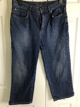 Lauren Ralph Lauren Jeans Womens Size-10 Classic Straight Denim Dark Wash - £13.10 GBP