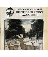Maine 1999 Hunting &amp; Trapping Laws Rules Vintage 1st Printing Booklet #2... - $371.81 MXN