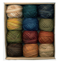 Valdani 3-Strand Ball Floss 30yd Folk Art Fusion Sampler 12 Colors - £51.13 GBP