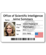JAIME SOMMERS SIX MILLION DOLLAR MAN DO NAME BADGE HALLOWEEN COSPLAY MAG... - $305.49 MXN