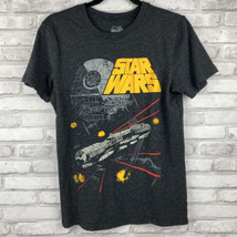 Star Wars Death Star Millennium Falcon Battle Black T-Shirt Size Small F... - $15.95